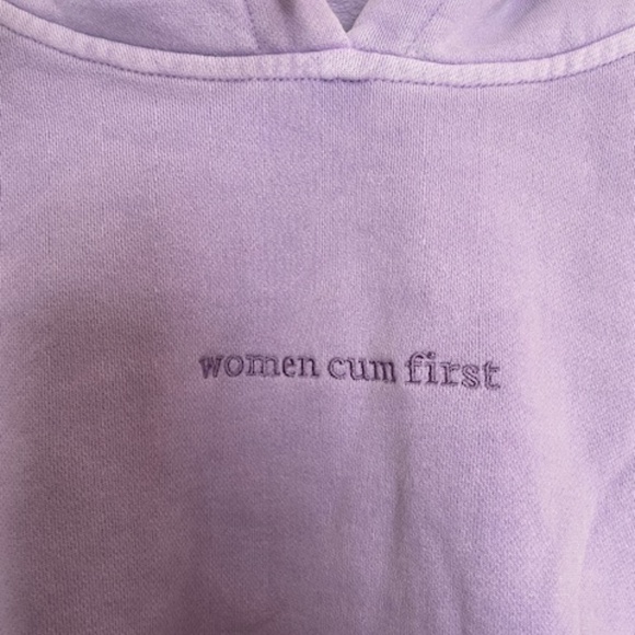 Voight by Valentina Women Cum First Cropped Hoodie - Picture 3 of 8